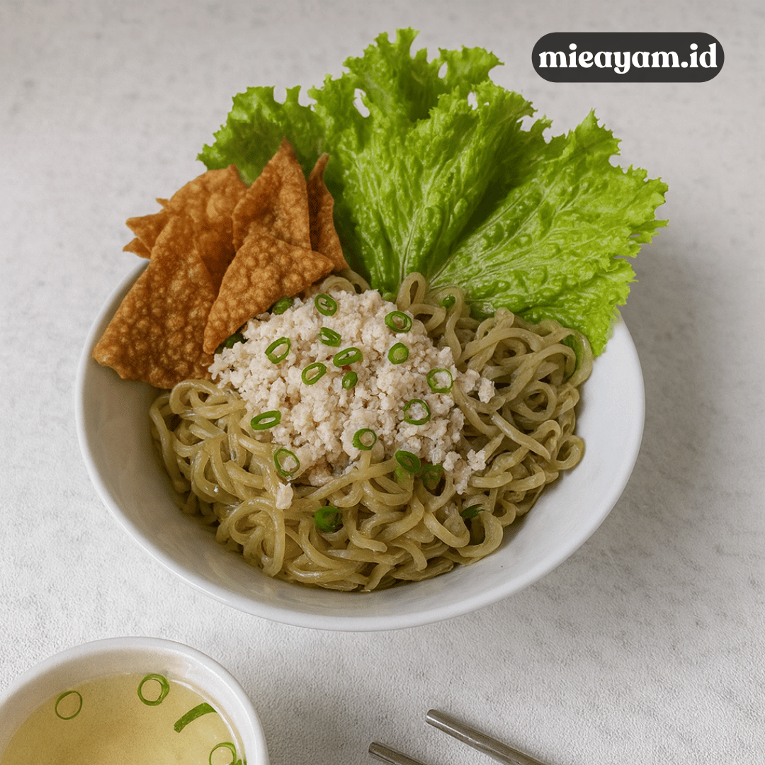 resep mie ayam bayam