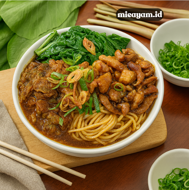 resep mie ayam kenyal