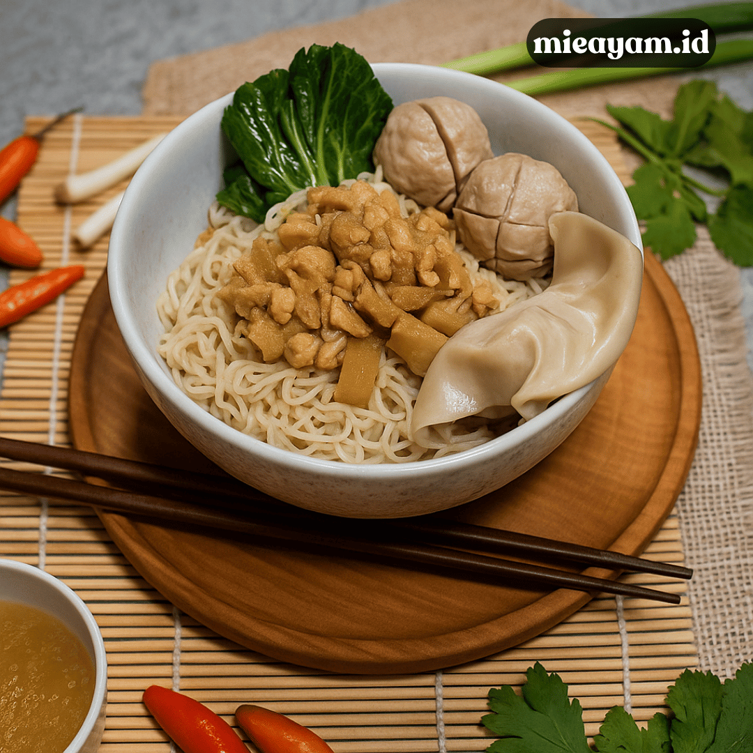 Resep Mie Ayam Bakso Komplit, Gurih dan Mengenyangkan
