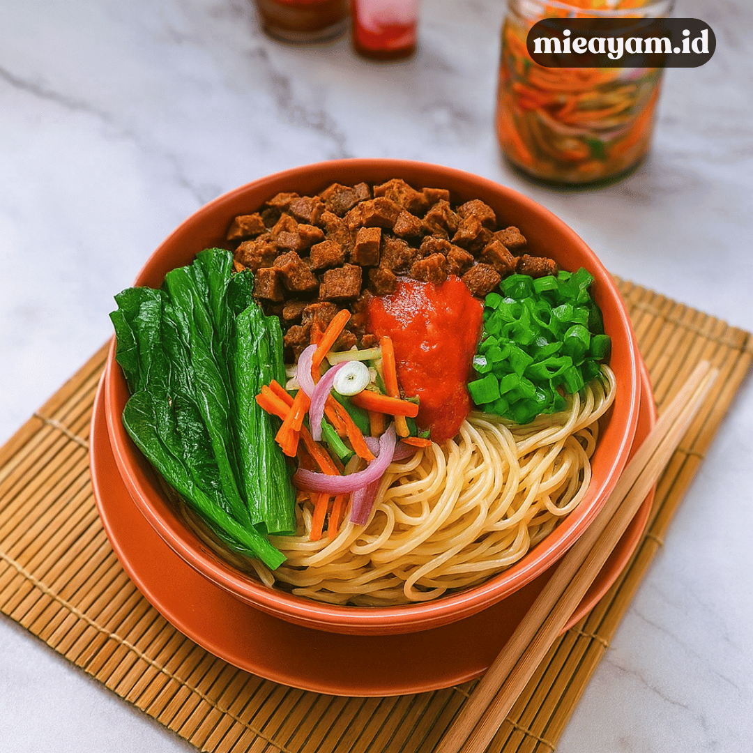 Mie Ayam Vegan, Tanpa Daging Tapi Tetap Gurih