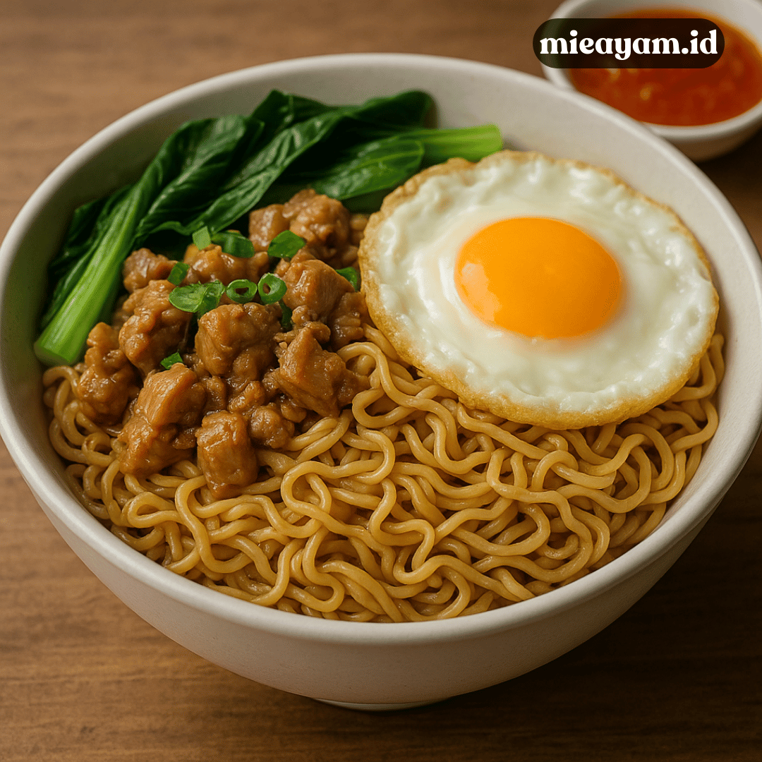 Resep Mie Ayam Telur Ceplok Rumahan Super Nikmat Banget
