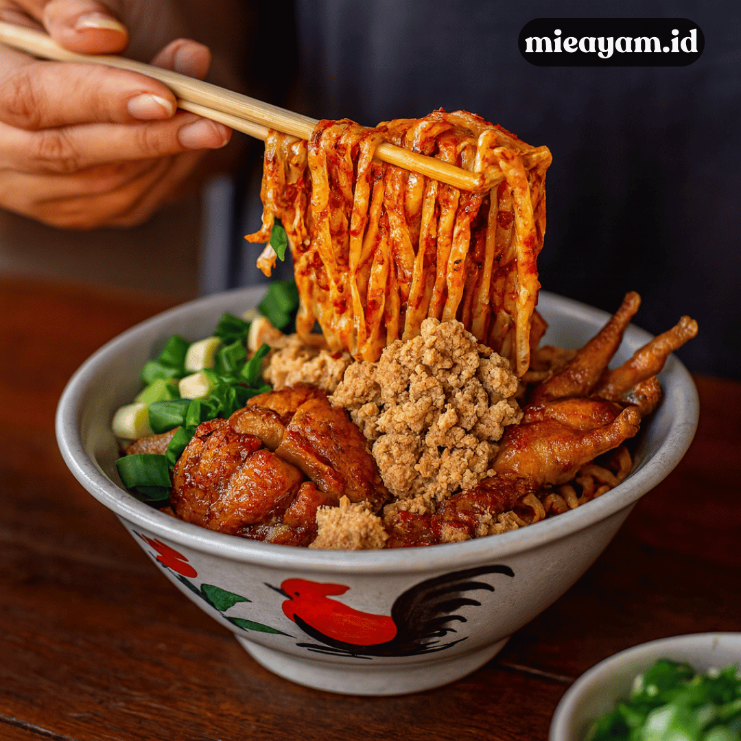 resep mie ayam pedas manis