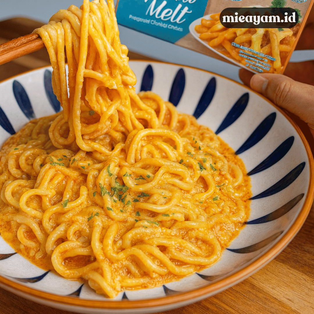 Resep Mie Ayam Carbonara, Fusion Barat dan Timur yang Unik