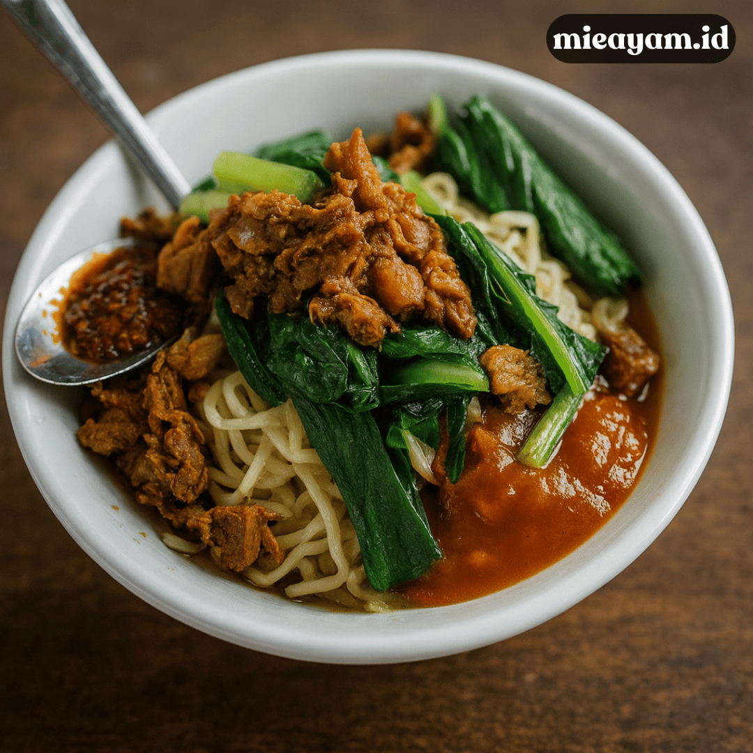 Mie Ayam Saus Tiram Pedas, Perpaduan Gurih Mantap