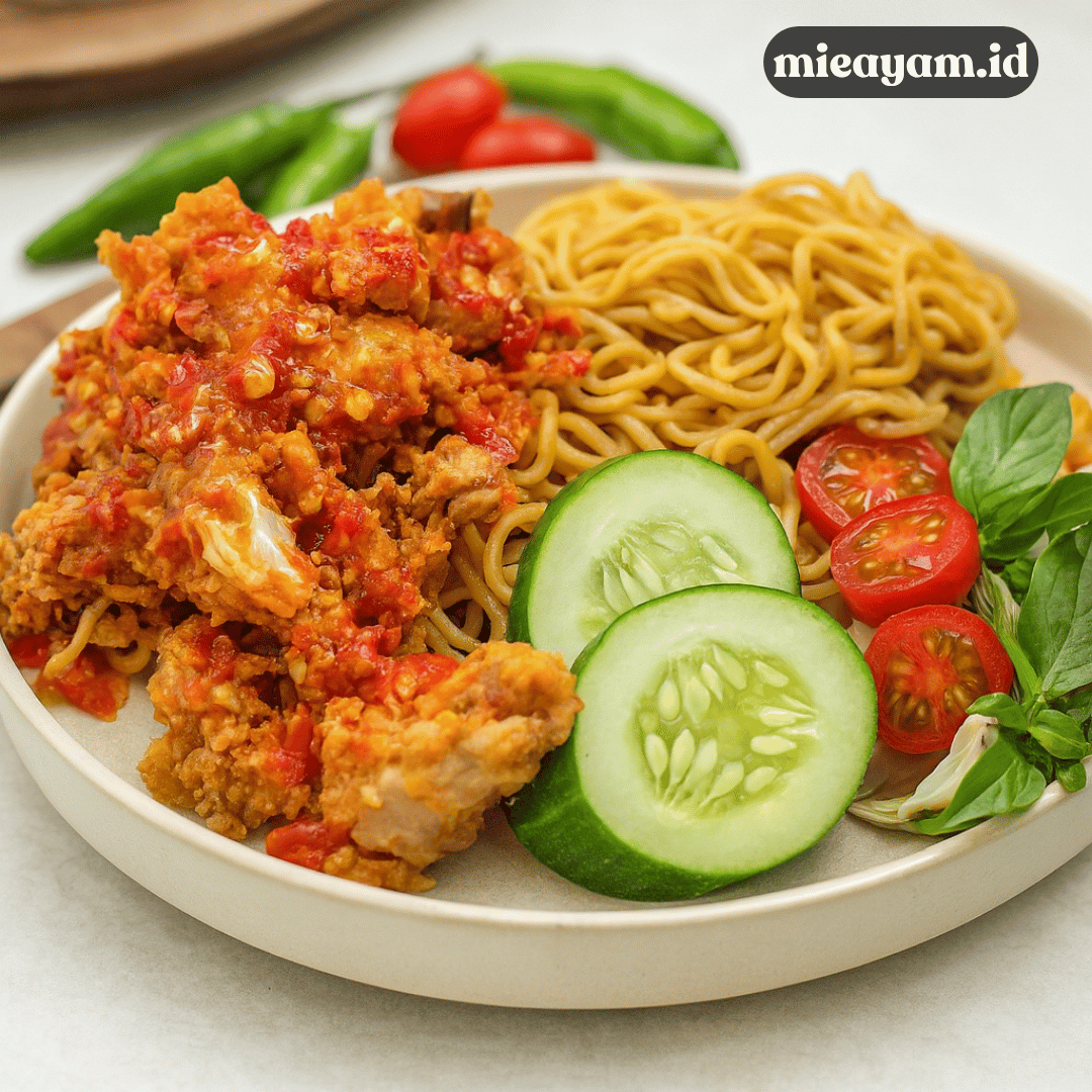 Mie Ayam Geprek, Inovasi Unik untuk Pecinta Pedas