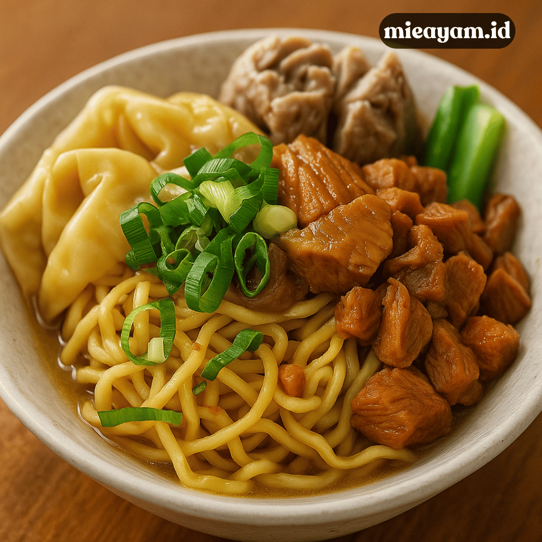 Resep Mie Ayam Wonogiri Asli dengan Kuah Gurih Pekat