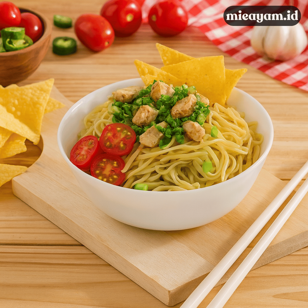 Resep Mie Ayam Cabe Ijo Pedas Segar Bikin Nagih, Coba Sekarang!