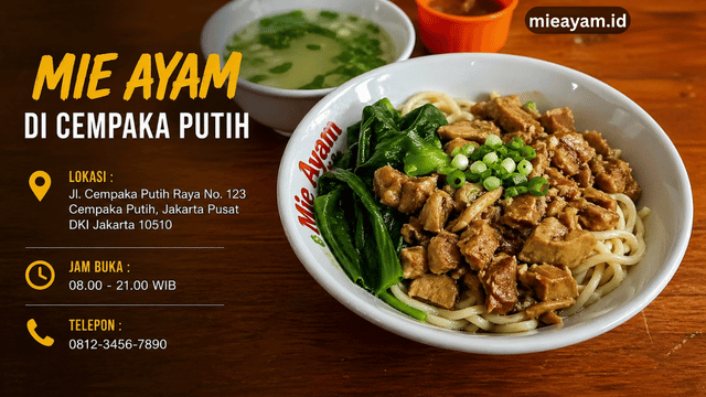 mie ayam di Cempaka Putih